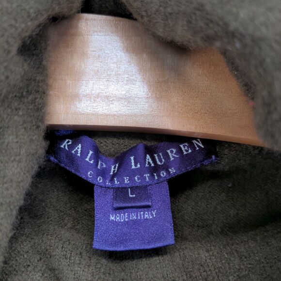 Ralph Lauren Collection Women's Sweater Brown Large Cashmere Purple Label - Picture 10 of 14